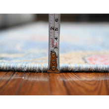 Load image into Gallery viewer, 6&#39;x11&#39;10&quot; Cerulean Blue, Birds Of Paradise Afghan Peshawar Design, Vegetable Dyes, Pure Wool Hand Knotted, Wide Runner Oriental Rug FWR537900