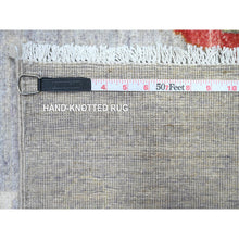 Load image into Gallery viewer, 8&#39;10&quot;x11&#39;9&quot; Window Gray, 100% Wool, Borderless Oceanic Colorful Fish Design, Natural Dyes, Denser Weave Afghan Peshawar, Hand Knotted Oriental Rug FWR537948