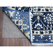 Load image into Gallery viewer, 9&#39;2&quot;x11&#39;6&quot; Blue Yonder, Vegetable Dyes, Soft Wool, Fine Peshawar With All Over Mahal Design, Hand Knotted, Oriental Rug FWR537984