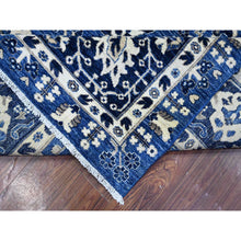 Load image into Gallery viewer, 9&#39;2&quot;x11&#39;6&quot; Blue Yonder, Vegetable Dyes, Soft Wool, Fine Peshawar With All Over Mahal Design, Hand Knotted, Oriental Rug FWR537984