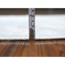 Load image into Gallery viewer, 2&#39;10&quot;x16&#39; Ruddy Blue, Extra Soft Wool Weft, Vegetable Dyes, Afghan Angora Oushak, Hand Knotted With Rural Floral All Over Design, Xl Runner Oriental Rug FWR538068