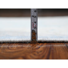 Load image into Gallery viewer, 2&#39;9&quot;x15&#39;4&quot; Riviera Blue, Hand Knotted Village Floral Medallions All Over Design, Afghan Angora Oushak, Vegetable Dyes, Wool Weft, Xl Runner Oriental Rug FWR538086