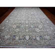 Load image into Gallery viewer, 12&#39;x18&#39; Gentle Gray, Ziegler Mahal Design, All Natural Wool, Vegetable Dyes, Densely Woven, Hand Knotted, Xl Oriental Rug FWR538338