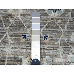 12'x18' Gentle Gray, Ziegler Mahal Design, All Natural Wool, Vegetable Dyes, Densely Woven, Hand Knotted, Xl Oriental Rug FWR538338