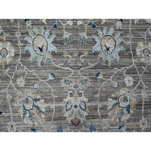 12'x18' Gentle Gray, Ziegler Mahal Design, All Natural Wool, Vegetable Dyes, Densely Woven, Hand Knotted, Xl Oriental Rug FWR538338