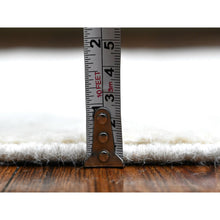 Load image into Gallery viewer, 2&#39;1&quot;x3&#39; Pearl White, Hand Knotted, Sample, Single Color Modern Peshawar With Plain Design, Shabby Chic, Natural Dyes, 100% Wool, Oriental Rug FWR538404