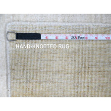 Load image into Gallery viewer, 2&#39;1&quot;x3&#39; Pearl White, Hand Knotted, Sample, Single Color Modern Peshawar With Plain Design, Shabby Chic, Natural Dyes, 100% Wool, Oriental Rug FWR538404