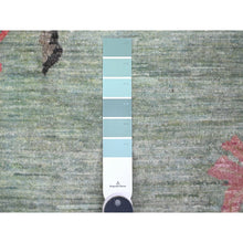 Load image into Gallery viewer, 9&#39;x11&#39;9&quot; Pistachio Green, Chinese Art Deco Revival, 100% Wool, Hand Knotted, Oriental Rug FWR538410