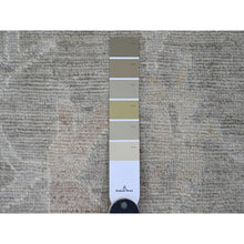 Load image into Gallery viewer, 14&#39;x23&#39;3&quot; Mocha Brown, 100% Wool, Afghan Angora Oushak With Large Leaf Design, Vegetable Dyes, Hand Knotted, Oversized, Oriental Rug FWR538440