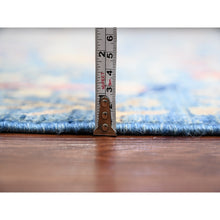 Load image into Gallery viewer, 9&#39;x12&#39; Classic Blue, Afghan Peshawar With Birds Of Paradise Design, Hand Knotted, Vegetable Dyes, Soft And Shiny Wool, Oriental Rug FWR538458