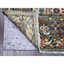 Load image into Gallery viewer, 8&#39;9&quot;x12&#39; Nevada Gray, Peshawar with Bijar Garus Design, Aryana Grade, Hand Knotted, Vegetable Dyes, Densely Woven, High Mountain Wool, Oriental Rug FWR538476