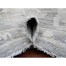 Load image into Gallery viewer, 10&#39;4&quot;x13&#39;9&quot; Spanish Gray, Afghan Angora Oushak with All Over Leaf Design, Natural Dyes, Pure Wool, Hand Knotted, Oriental Rug FWR538530
