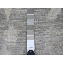 Load image into Gallery viewer, 10&#39;4&quot;x13&#39;9&quot; Spanish Gray, Afghan Angora Oushak with All Over Leaf Design, Natural Dyes, Pure Wool, Hand Knotted, Oriental Rug FWR538530