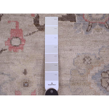 Load image into Gallery viewer, 8&#39;2&quot;x9&#39;8&quot; Beaver Brown, Leaf Design, Afghan Angora Oushak, Natural Dyes, Pure Wool, Hand Knotted, Oriental Rug FWR538560