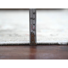 Load image into Gallery viewer, 8&#39;2&quot;x9&#39;8&quot; Beaver Brown, Leaf Design, Afghan Angora Oushak, Natural Dyes, Pure Wool, Hand Knotted, Oriental Rug FWR538560