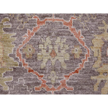 Load image into Gallery viewer, 8&#39;x15&#39;7&quot; Pecan Brown, Pure Wool, Afghan Angora Oushak with All Over Floral Design, Veggie Dyes, Hand Knotted, Gallery Size, Wide Runner, Oriental Rug FWR538566