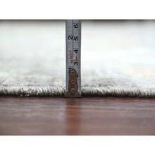 Load image into Gallery viewer, 8&#39;x15&#39;7&quot; Pecan Brown, Pure Wool, Afghan Angora Oushak with All Over Floral Design, Veggie Dyes, Hand Knotted, Gallery Size, Wide Runner, Oriental Rug FWR538566