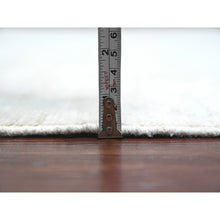 Load image into Gallery viewer, 8&#39;x9&#39;7&quot; Misty Gray, Afghan Angora Oushak with Leaf Design, Natural Dyes, Pure Wool, Hand Knotted, Oriental Rug FWR538596
