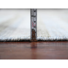 Load image into Gallery viewer, 8&#39;x9&#39;9&quot; Dark Vanilla Brown, Bauhaus Inspired Criss Cross Line Design, Hand Knotted, Soft and Velvety Wool, Oriental Rug FWR538638