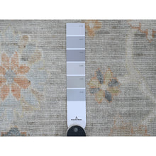 Load image into Gallery viewer, 9&#39;9&quot;x17&#39;3&quot; Spanish Gray, 100% Wool, Afghan Angora Oushak with All Over Vines Design, Natural Dyes, Hand Knotted, Galley Size, Wide Runner, Oriental Rug FWR538650