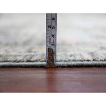 Load image into Gallery viewer, 8&#39;x9&#39;10&quot; Umber Brown, 100% Wool, Natural Dyes, Afghan Angora Oushak With Floral Pattern, Hand Knotted, Oriental Rug FWR538662