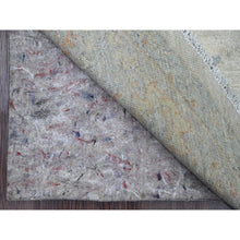 Load image into Gallery viewer, 7&#39;9&quot;x7&#39;9&quot; Cascading White, Washed Out Peshawar with Heriz All Over Design, High Mountain Wool, Densely Woven, Hand Knotted, Round, Oriental Rug FWR538776