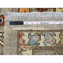 Load image into Gallery viewer, 10&#39;x13&#39;4&quot; Stone Gray, Aryana Grade, Peshawar With Heriz All Over Design, Colorful, High Mountain Wool, Densely Woven, Hand Knotted, Vegetable Dyes, Oriental Rug FWR538788