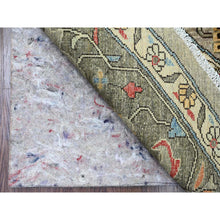 Load image into Gallery viewer, 10&#39;x10&#39; Sonic Gray, Peshawar with Heriz Design, Densely Woven, Aryana Collection, High Mountain Wool, Hand Knotted, Vegetable Dyes, Round, Oriental Rug FWR538800