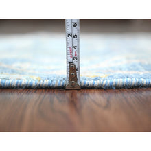 Load image into Gallery viewer, 2&#39;6&quot;x25&#39;7&quot; Carolina Blue, Afghan Peshawar with Birds of Paradise Design, Hand Knotted, Vegetable Dyes, Soft Wool, XL Runner, Oriental Rug FWR538938