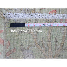 Load image into Gallery viewer, 5&#39;x6&#39;2&quot; Swamp Green, Afghan Peshawar With Birds Of Paradise Design, Hand Knotted, Soft Wool, Vegetable Dyes, Oriental Rug FWR538968