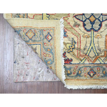 Load image into Gallery viewer, 3&#39;1&quot;x10&#39; Chiffon White, Peshawar with Bijar Garus Design, Aryana Collection, Hand Knotted, Vegetable Dyes, High Mountain Wool, Densely Woven, Runner, Oriental Rug FWR539010