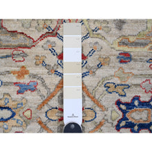 Load image into Gallery viewer, 3&#39;1&quot;x10&#39; Chiffon White, Peshawar With Bijar Garus Design, Aryana Collection, Hand Knotted, Vegetable Dyes, High Mountain Wool, Densely Woven, Runner, Oriental Rug FWR539010
