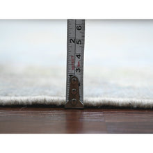 Load image into Gallery viewer, 10&#39;x13&#39;5&quot; Cloud Gray, Afghan Angora Oushak with Leaf Design, Veggie Dyes, 100% Wool, Hand Knotted, Oriental Rug FWR539160