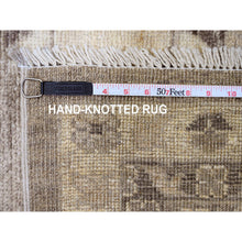 Load image into Gallery viewer, 9&#39;x11&#39;9&quot; Coffee Brown, Afghan Angora Oushak With All Over Leaf Design, Hand Knotted, Vegetable Dyes, 100% Wool, Oriental Rug FWR539202