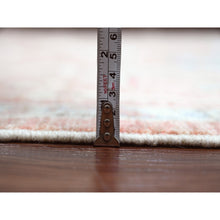 Load image into Gallery viewer, 9&#39;x11&#39;9&quot; Blush Red, 100% Wool, Afghan Angora Oushak With Floral Design, Natural Dyes, Hand Knotted, Oriental Rug FWR539214
