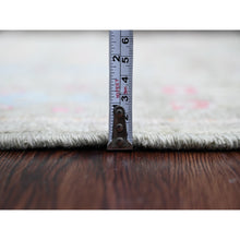 Load image into Gallery viewer, 2&#39;9&quot;x9&#39;10&quot; Sage Green, Afghan Angora Oushak with Colorful Cypress and Willow Tree Design, Natural Dyes, 100% Wool, Hand Knotted, Runner, Oriental Rug FWR539286