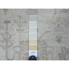 Load image into Gallery viewer, 2&#39;10&quot;x10&#39; Moonstruck Gray, Hand Knotted, Afghan Angora Oushak with All Over Leaf Design, Natural Dyes, Pure Wool, Runner, Oriental Rug FWR539406