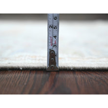 Load image into Gallery viewer, 2&#39;10&quot;x10&#39; Moonstruck Gray, Hand Knotted, Afghan Angora Oushak with All Over Leaf Design, Natural Dyes, Pure Wool, Runner, Oriental Rug FWR539406
