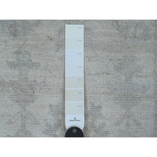 Load image into Gallery viewer, 2&#39;8&quot;x19&#39;5&quot; Pearl White, Afghan Angora Oushak With Large Leaf Motifs, Hand Knotted, Veggie Dyes, 100% Wool, Xl Runner, Oriental Rug FWR539436