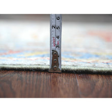 Load image into Gallery viewer, 2&#39;7&quot;x10&#39;2&quot; Medium Gray, Aryana Collection, Afghan Peshawar with Caucasian Akstafa Design, High Mountain Wool, Hand Knotted, Runner, Oriental Rug FWR539472