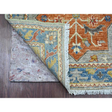 Load image into Gallery viewer, 2&#39;7&quot;x10&#39;2&quot; Misty Gray, Aryana Grade, Afghan Peshawar with Caucasian Akstafa Design, Hand Knotted, High Mountain Wool, Runner, Oriental Rug FWR539502