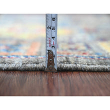 Load image into Gallery viewer, 3&#39;1&quot;x5&#39; Nevada Gray, Peshawar With Colorful Ziegler Mahal Design, Aryana Collection, High Mountain Wool, Denser Weave, Hand Knotted, Vegetable Dyes, Oriental Rug FWR539508