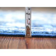 Load image into Gallery viewer, 2&#39;9&quot;x19&#39;7&quot; Imperial Blue, Hand Knotted, Afghan Angora Oushak With Large Leaf Design, Vegetable Dyes, 100% Wool, Xl Runner, Oriental Rug FWR539520