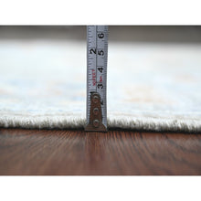 Load image into Gallery viewer, 2&#39;8&quot;x11&#39;8&quot; Spanish Gray, 100% Wool, Afghan Angora Oushak With Soft Color Leaf Design, Hand Knotted, Veggie Dyes, Runner, Oriental Rug FWR539532