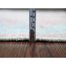 Load image into Gallery viewer, 2&#39;9&quot;x9&#39;5&quot; Punch Pink, Afghan Angora Oushak With All Over Vines Design, Vegetable Dyes, 100% Wool, Hand Knotted, Runner, Oriental Rug FWR539550