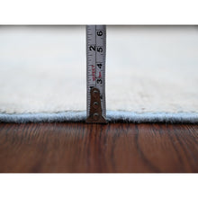 Load image into Gallery viewer, 3&#39;1&quot;x15&#39;6&quot; Misty Gray, Afghan Angora Oushak With Large Leaf Design, Vegetable Dyes, Hand Knotted, 100% Wool, Xl Runner, Oriental Rug FWR539568