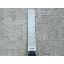 Load image into Gallery viewer, 2&#39;7&quot;x9&#39;8&quot; Shadow White, Hand Knotted, Afghan Angora Oushak with All Over Leaf Design, Veggie Dyes, 100% Wool, Runner, Oriental Rug FWR539574