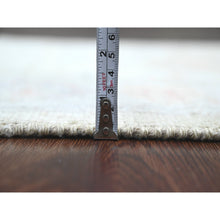 Load image into Gallery viewer, 2&#39;9&quot;x11&#39;3&quot; Olive Green, Afghan Angora Oushak With All Over Leaf Design, Veggie Dyes, Hand Knotted, 100% Wool, Runner, Oriental Rug FWR539592