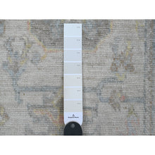 Load image into Gallery viewer, 2&#39;10&quot;x15&#39;9&quot; Chiffon White, Hand Knotted, Afghan Angora Oushak With Geometric Leaf Design, Vegetable Dyes, 100% Wool, Xl Runner, Oriental Rug FWR539604