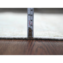 Load image into Gallery viewer, 2&#39;9&quot;x10&#39; Reseda Green, Afghan Angora Oushak with All Over Leaf Design, Vegetable Dyes, 100% Wool, Hand Knotted, Runner, Oriental Rug FWR539622